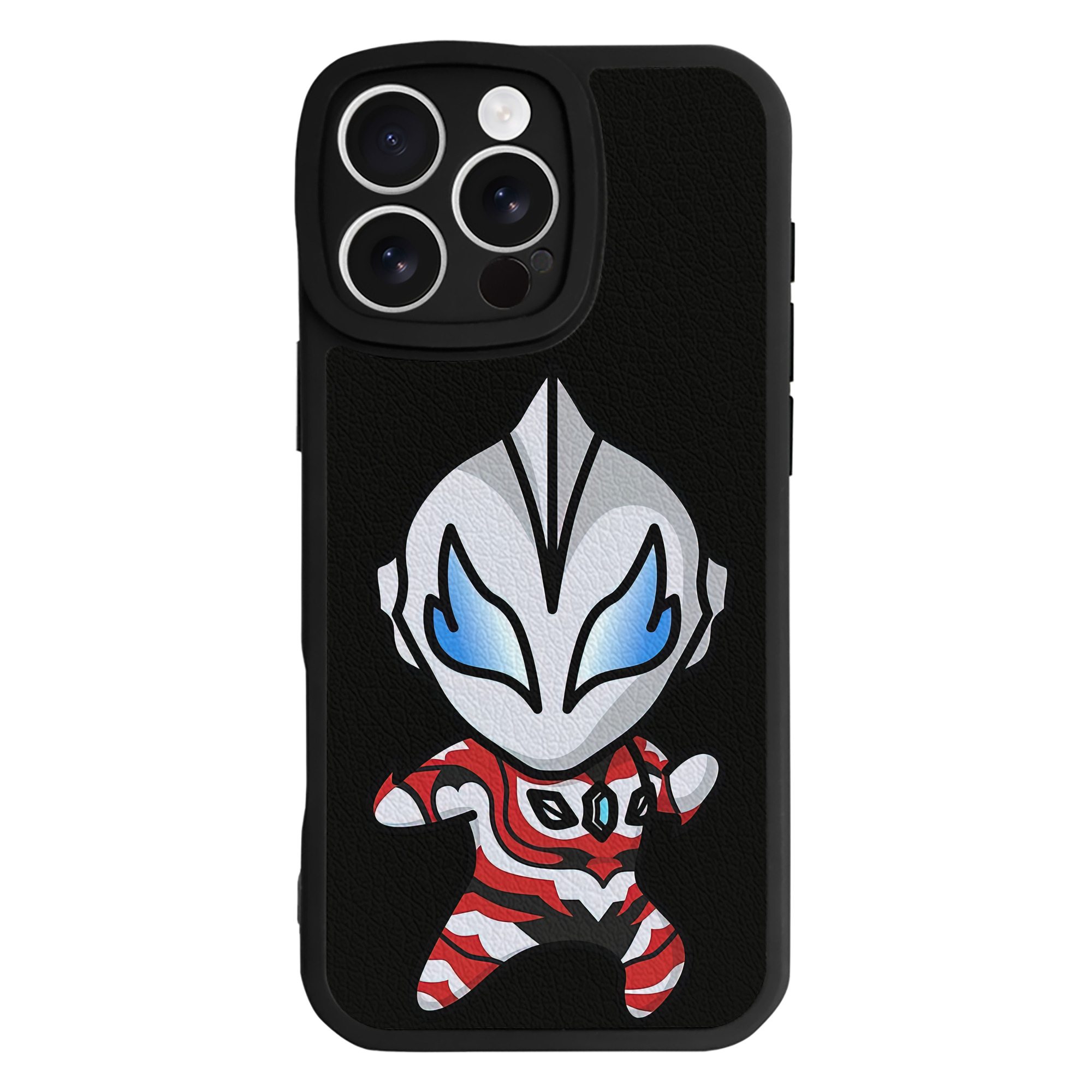 （画像用） ウルトラマン Ultraman 【iPhone 16シリーズ対応】シリコンスマホケース（レザー調） 材質：シリコン